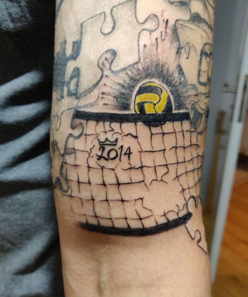 30 Pretty Volleyball Tattoos You Will Love