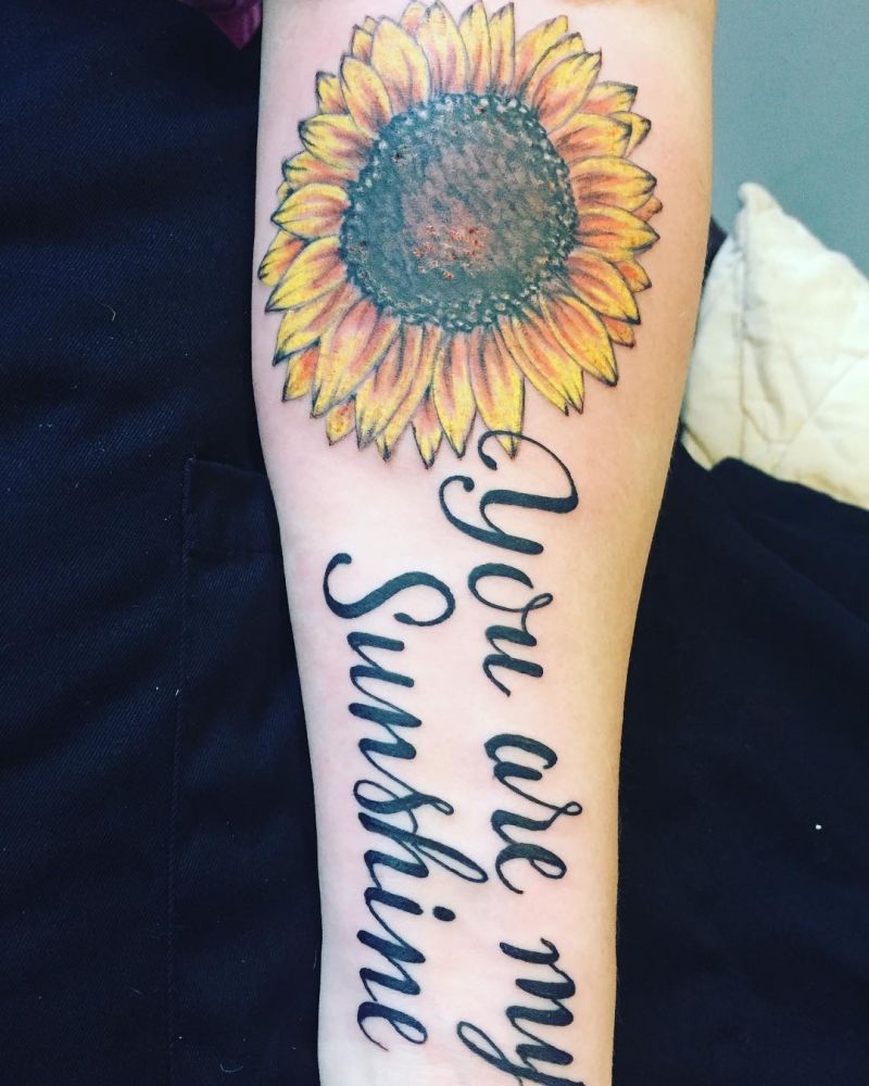 30 Pretty You Are My Sunshine Tattoos to Inspire You