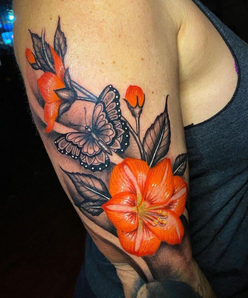 30 Pretty Amaryllis Tattoos You Will Love