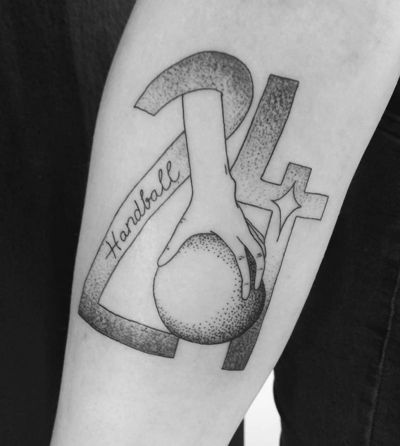 30 Unique Handball Tattoos You Must Love