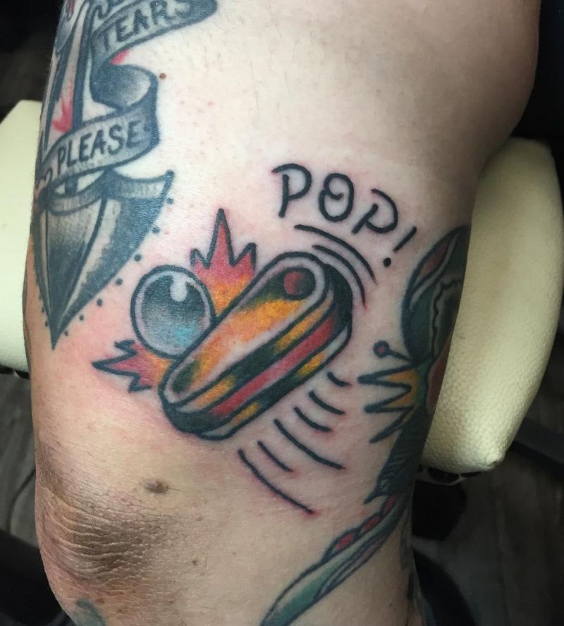 30 Unique Pinball Tattoos You Must Love