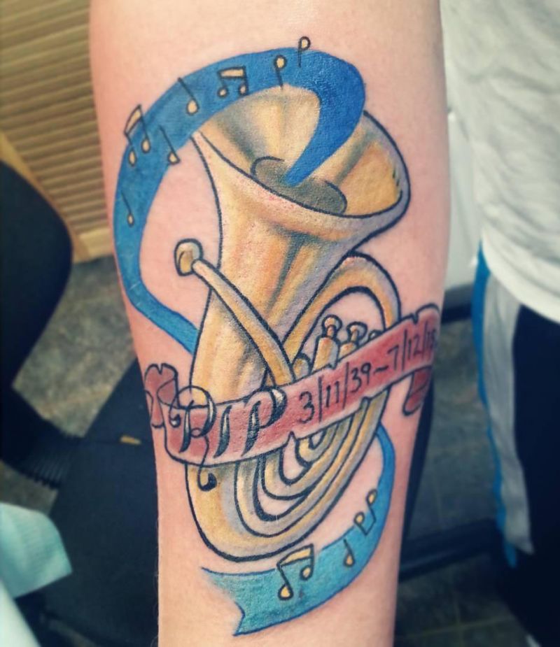 28 Pretty Tuba Tattoos You Can Copy