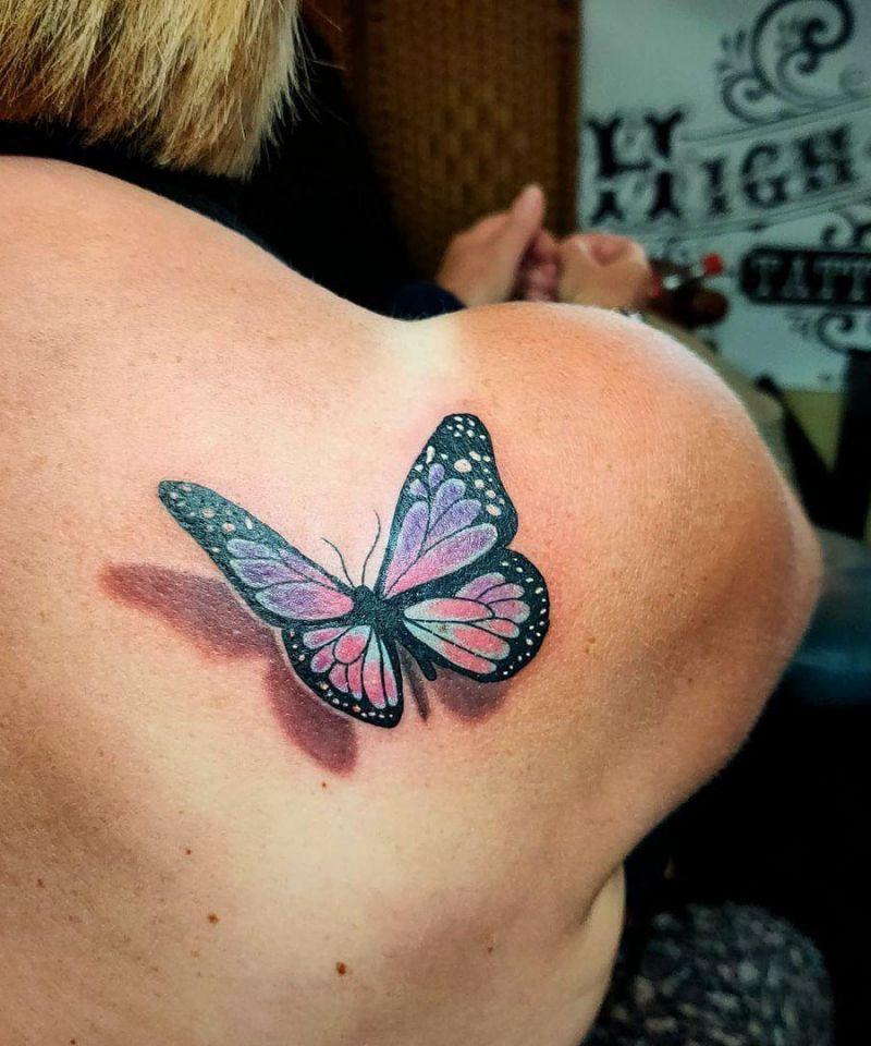 30 Pretty 3D Butterfly Tattoos You Will Love