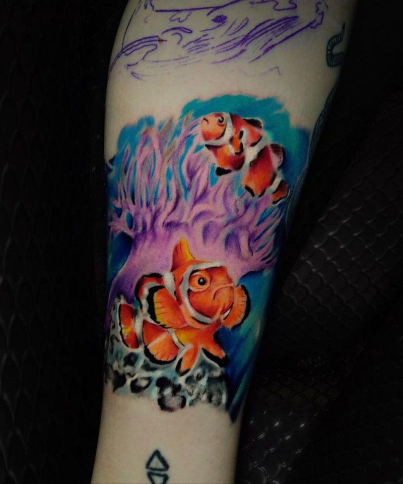 30 Cute Clownfish Tattoos You Must Love