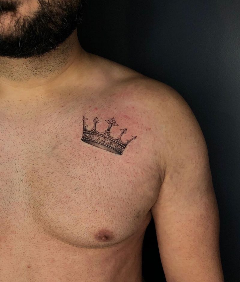 30 Pretty Crown Tattoos You Will Love