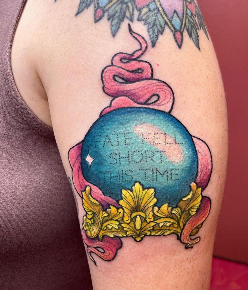 30 Pretty Crystal Ball Tattoos You Must Love