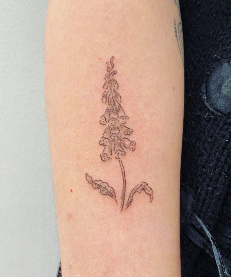 30 Pretty Foxglove Tattoos You Will Love