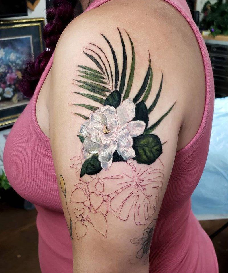 30 Unique Gardenia Tattoos You Must Love