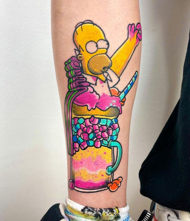 30 Unique Homer Simpson Tattoos You Must Try