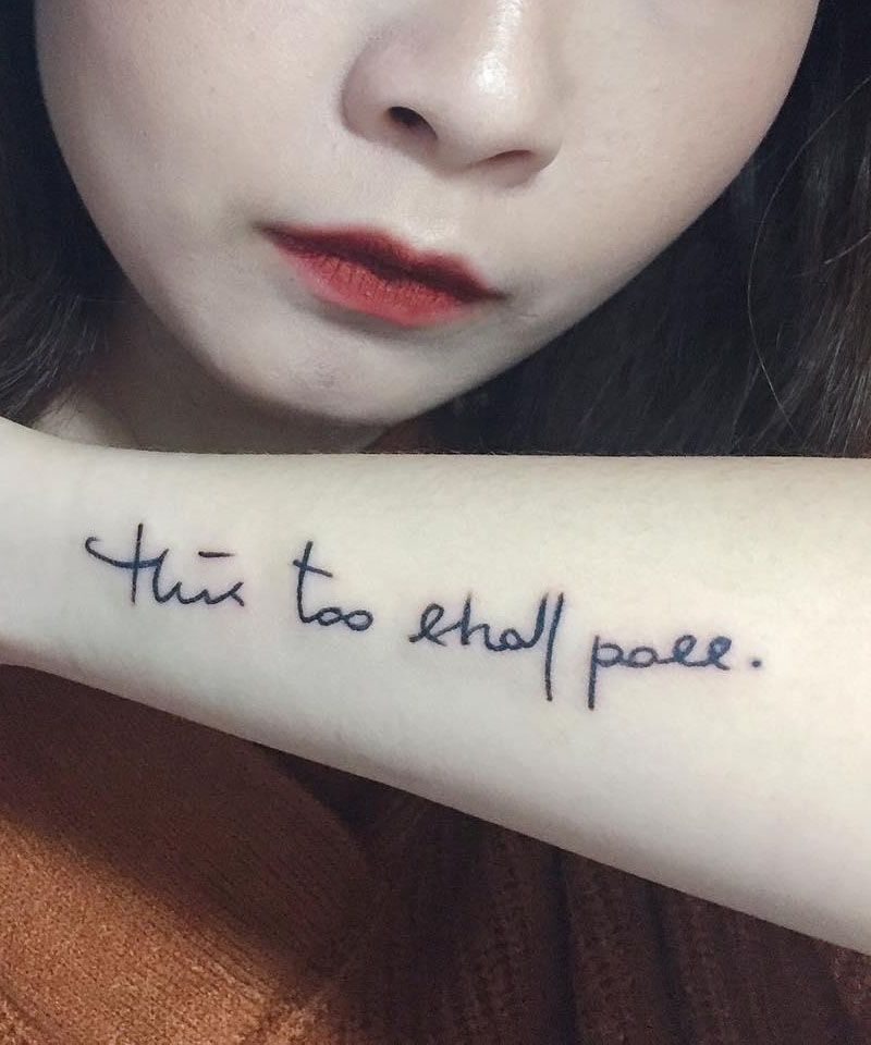 30 Pretty This Too Shall Pass Tattoos You Must Try