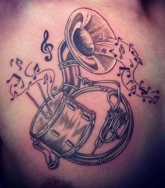 28 Pretty Tuba Tattoos You Can Copy