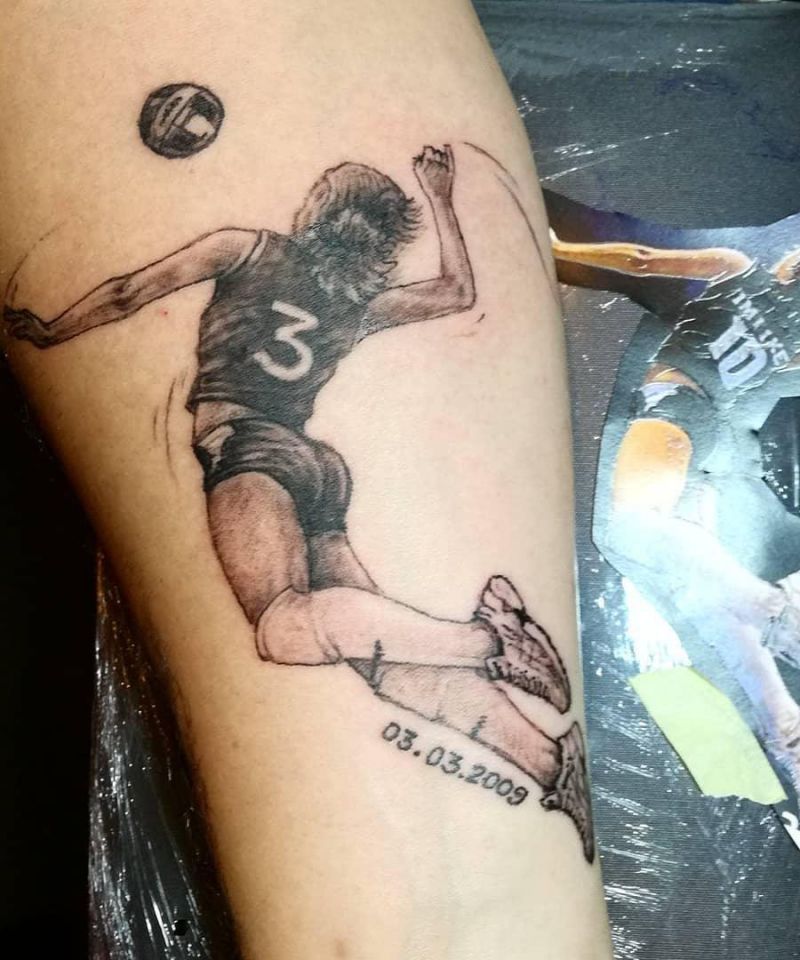 30 Pretty Volleyball Tattoos You Will Love
