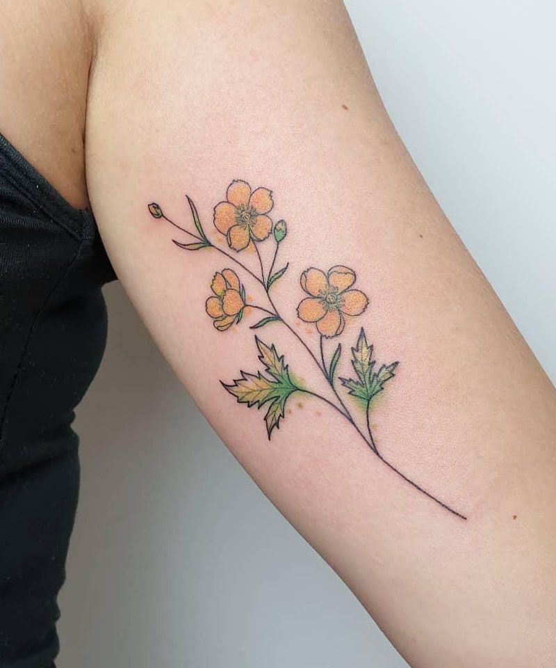 30 Unique Buttercup Tattoos You Must Love