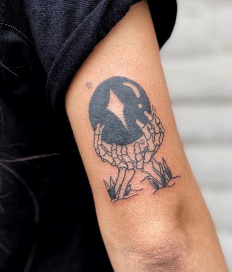 30 Pretty Crystal Ball Tattoos You Must Love