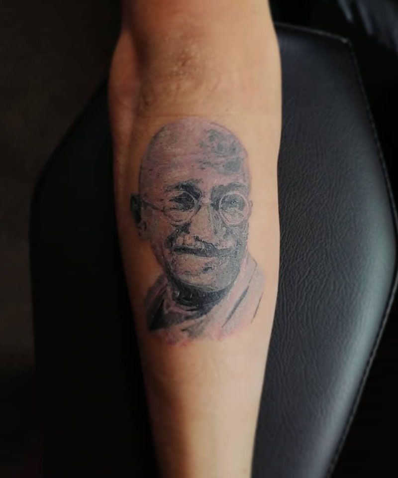 30 Gorgeous Gandhi Tattoos to Inspire You