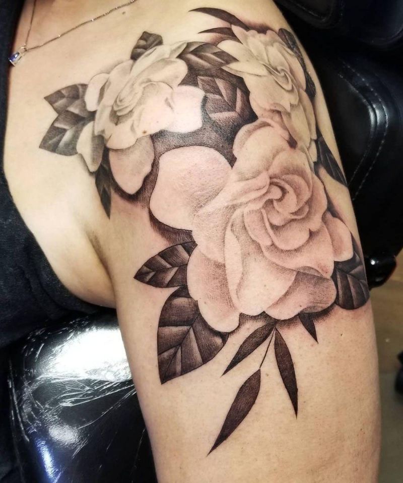 30 Unique Gardenia Tattoos You Must Love