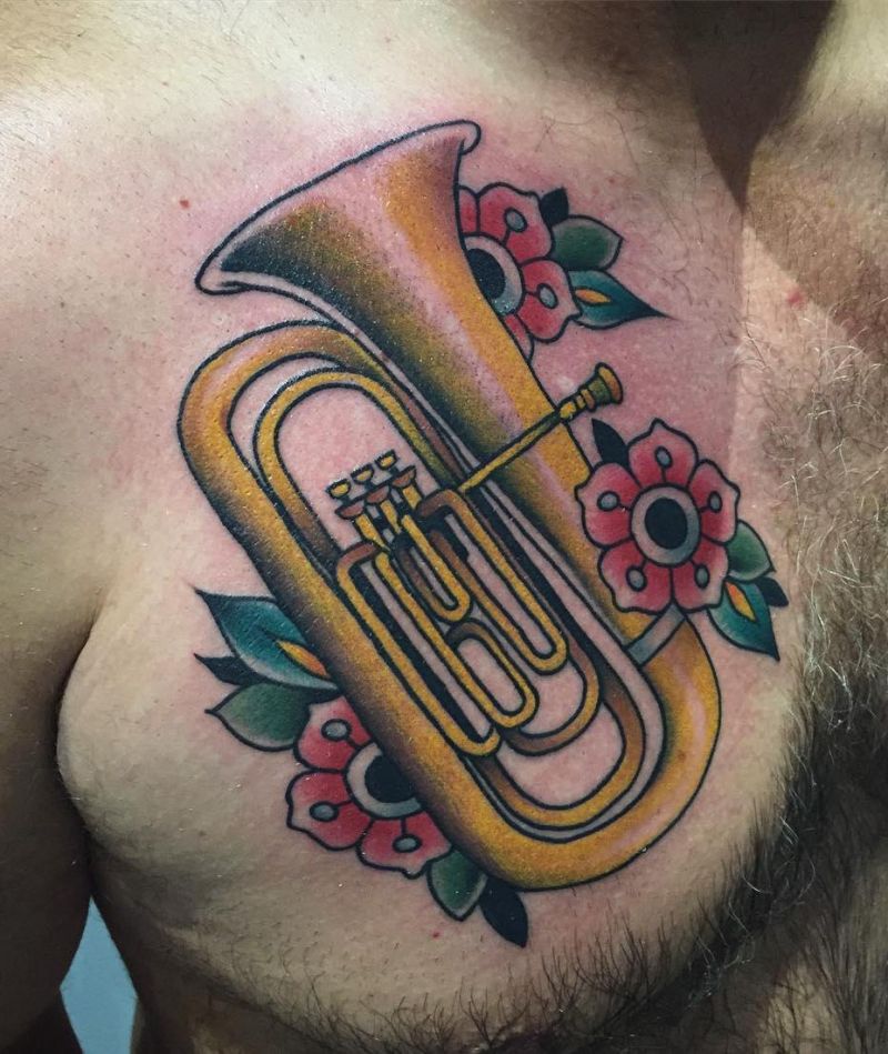 28 Pretty Tuba Tattoos You Can Copy