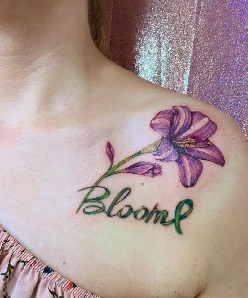 30 Pretty Amaryllis Tattoos You Will Love