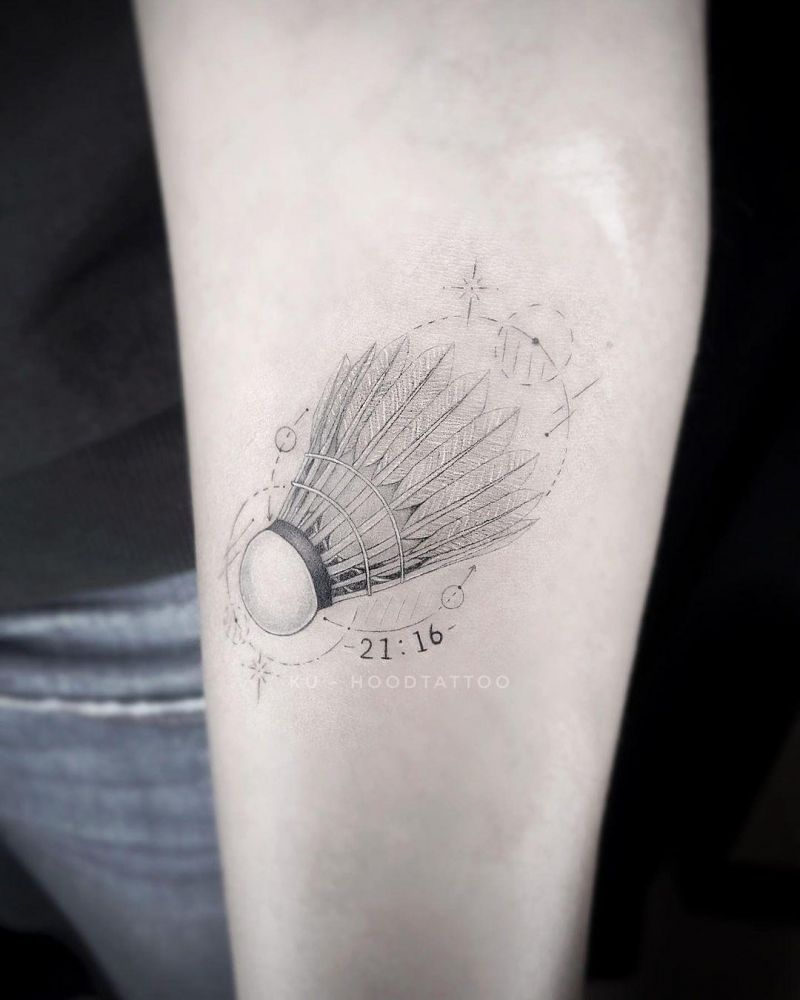 30 Pretty Badminton Tattoos You Will Love