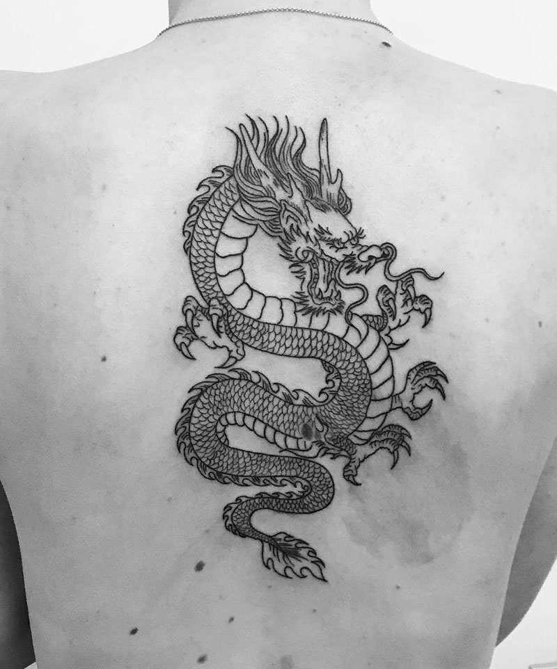 30 Pretty Dragon Tattoos You Must Love