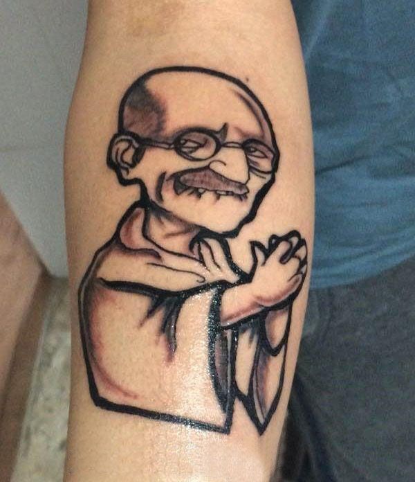 30 Gorgeous Gandhi Tattoos to Inspire You