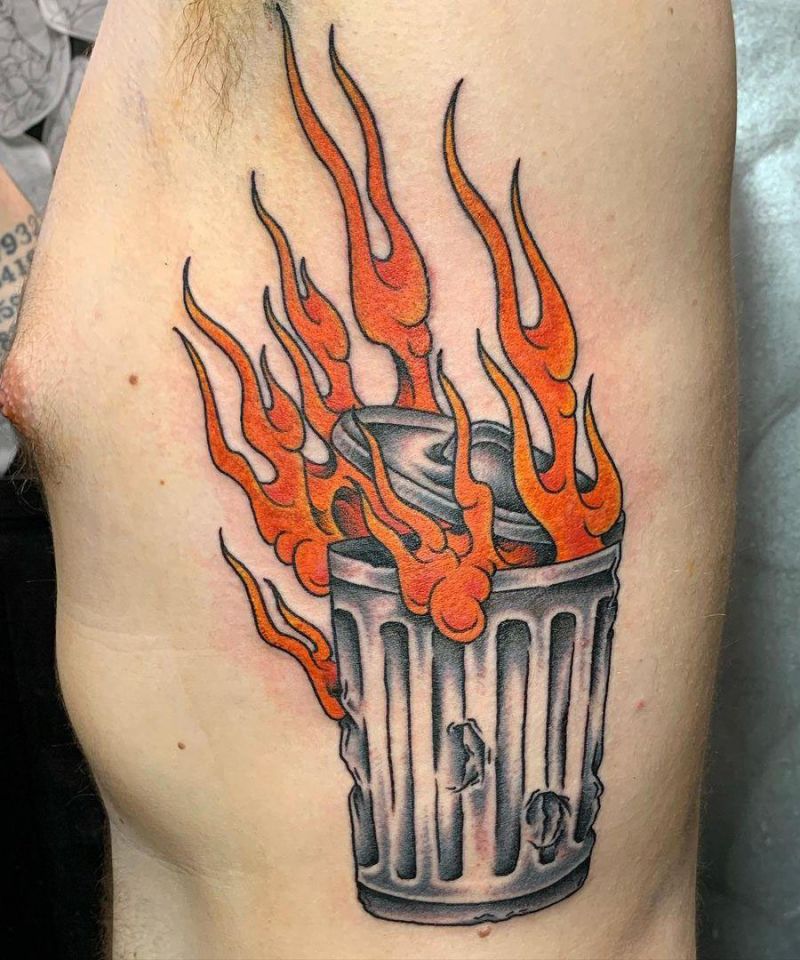30 Unique Trash Can Tattoos You Must Love