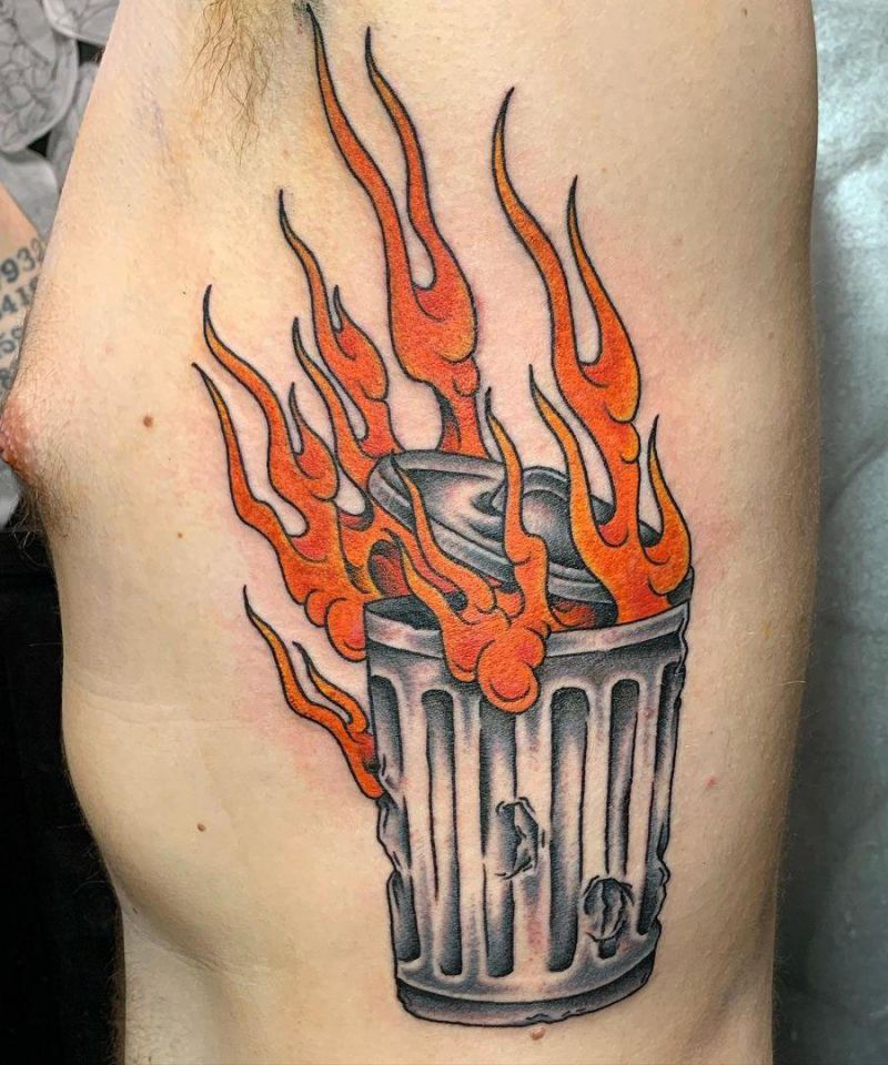 30 Unique Trash Can Tattoos You Must Love