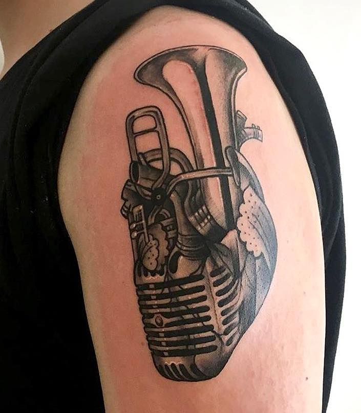 28 Pretty Tuba Tattoos You Can Copy