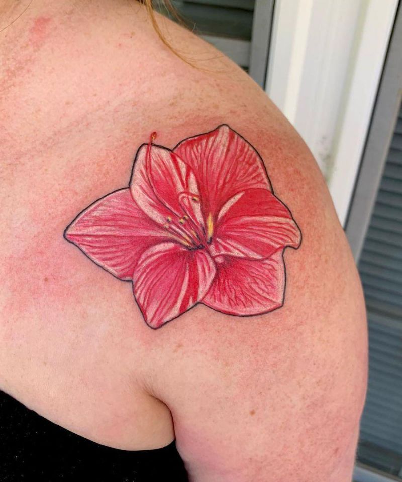 30 Pretty Amaryllis Tattoos You Will Love