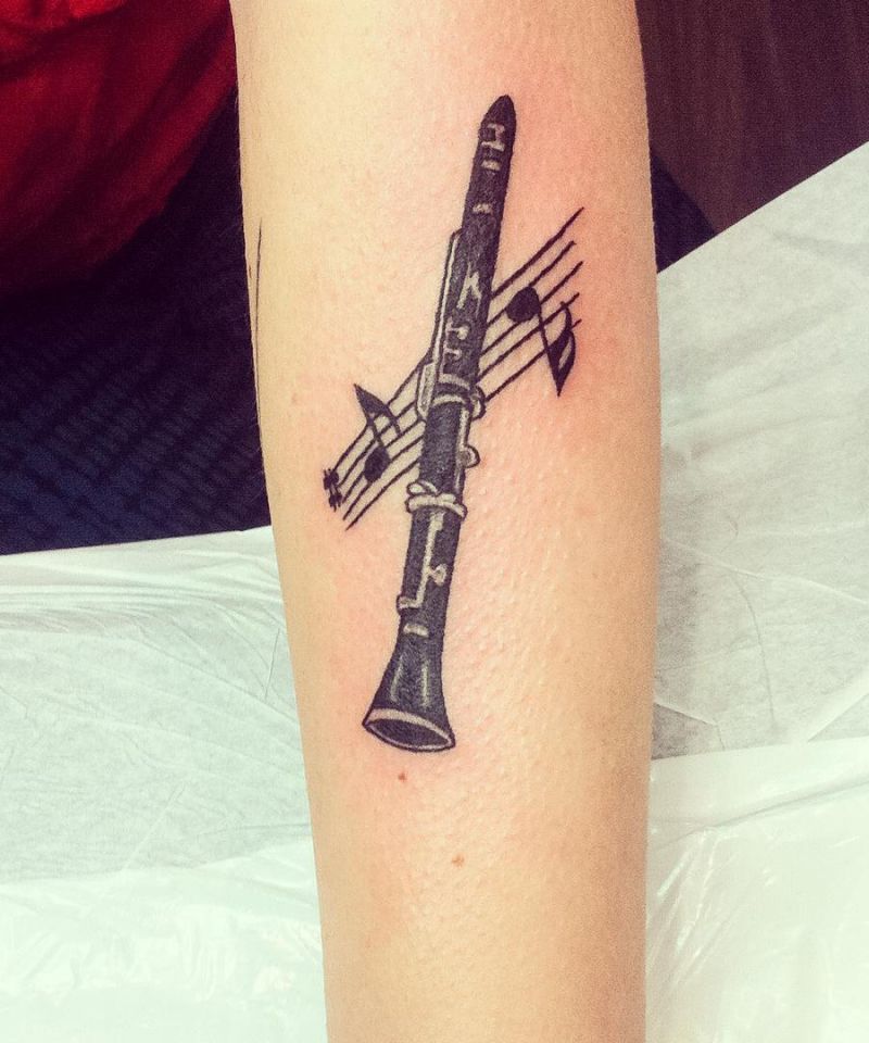 30 Unique Clarinet Tattoos You Must Love