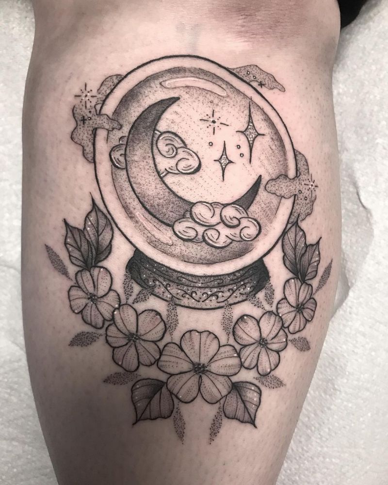 30 Pretty Crystal Ball Tattoos You Must Love