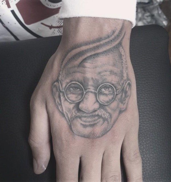 30 Gorgeous Gandhi Tattoos to Inspire You