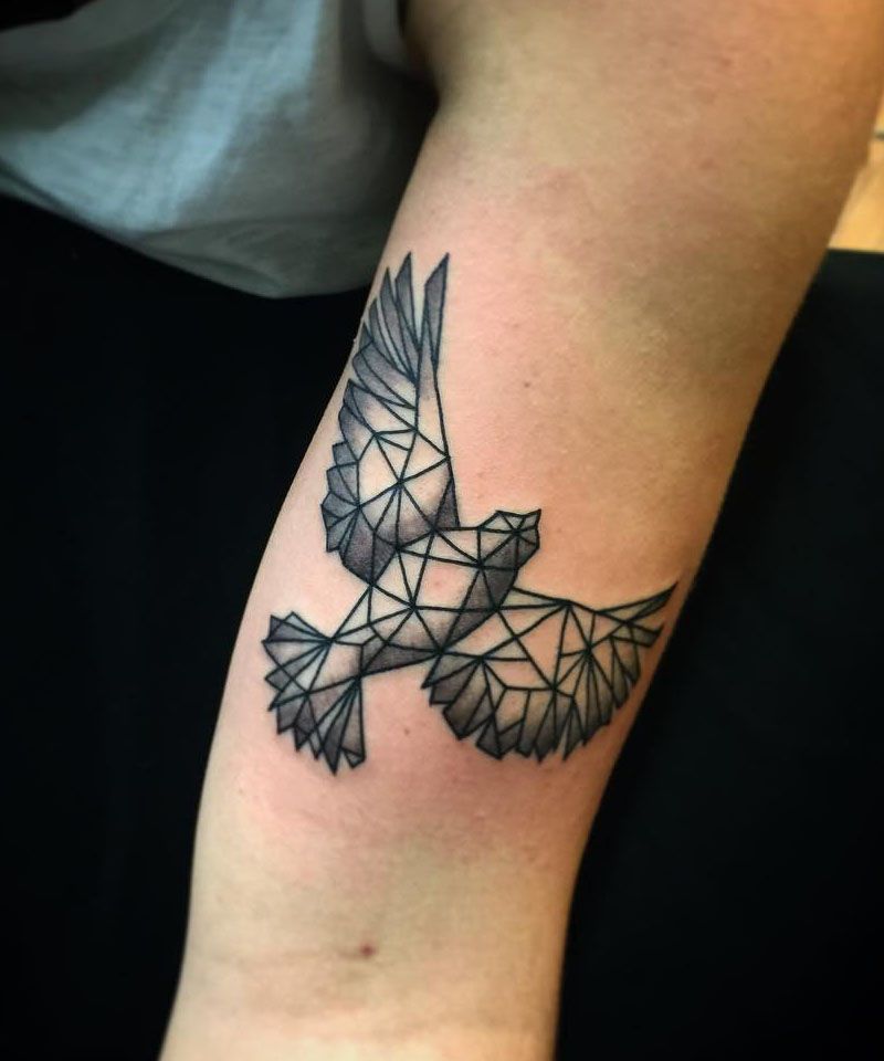 30 Unique Geometric Bird Tattoos You Can Copy