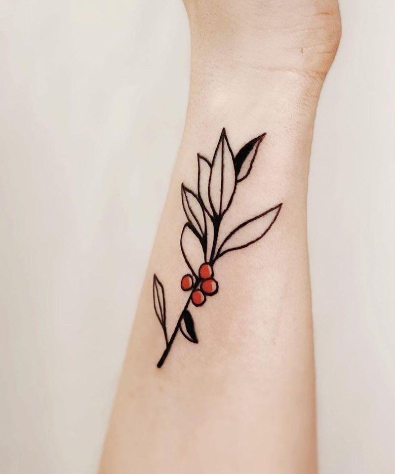 30 Pretty Holly Tattoos You Will Love