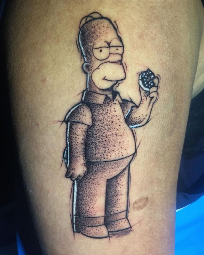 30 Unique Homer Simpson Tattoos You Must Try