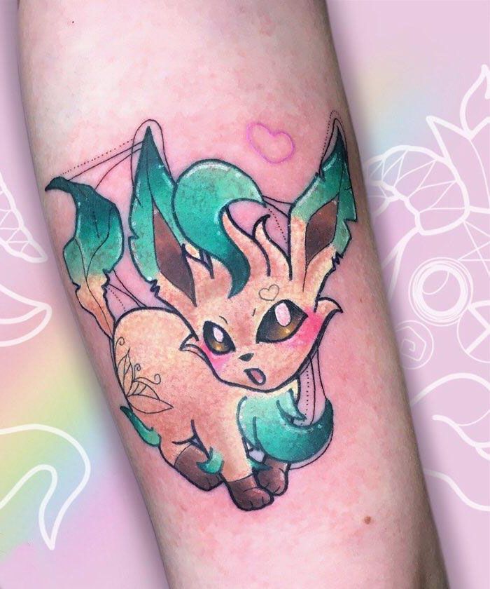 30 Cute Leafeon Tattoos You Must Try