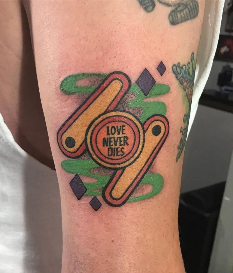 30 Unique Pinball Tattoos You Must Love