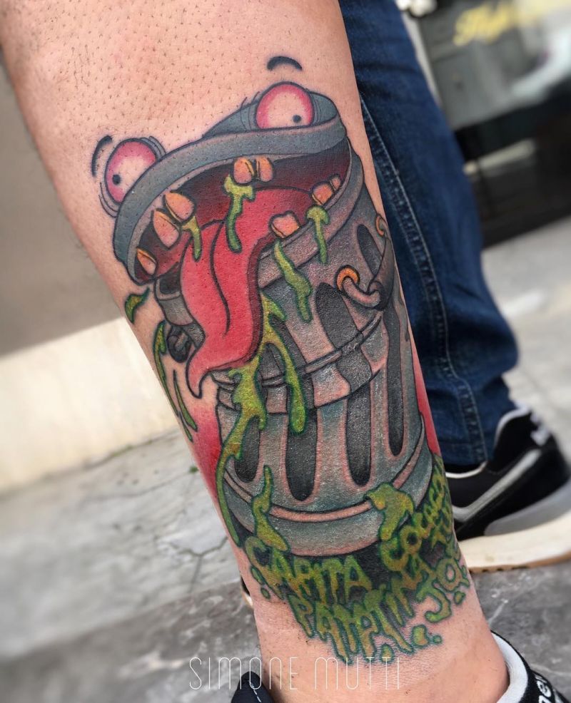 30 Unique Trash Can Tattoos You Must Love