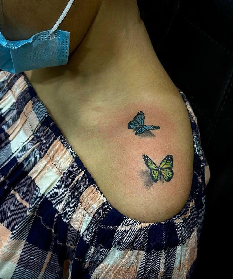 30 Pretty 3D Butterfly Tattoos You Will Love