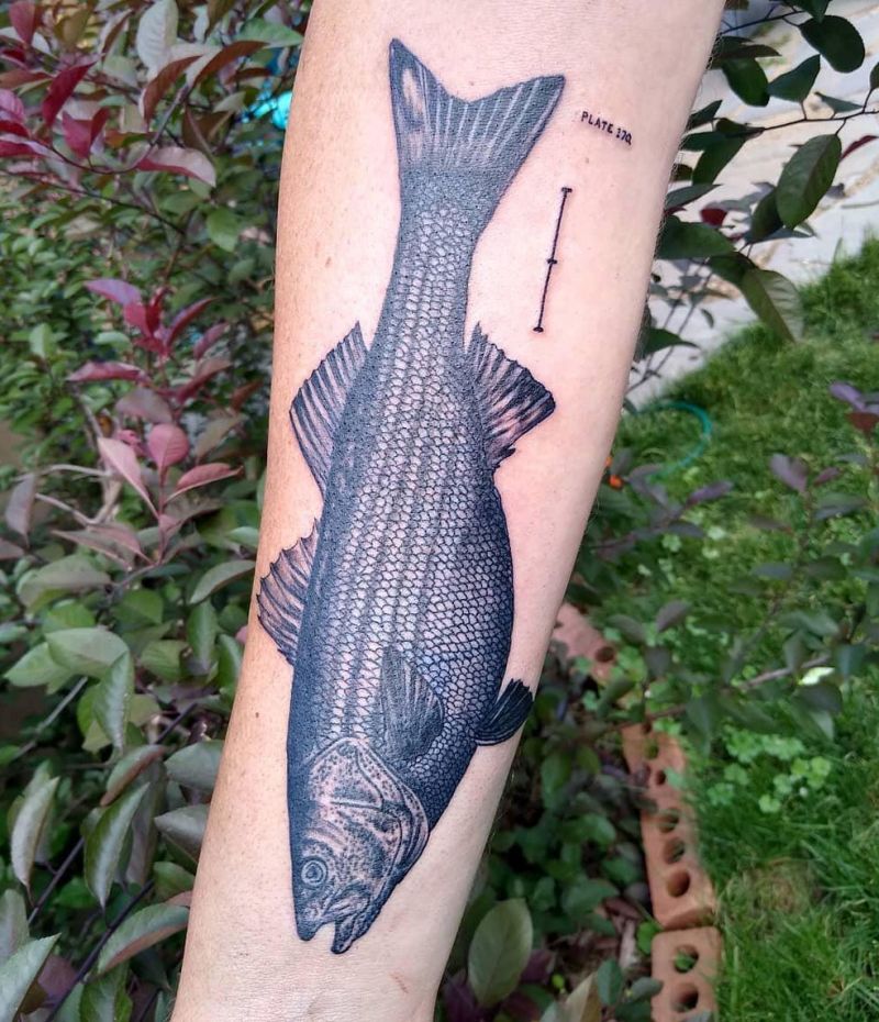 30 Unique Bass Fish Tattoos to Inspire You