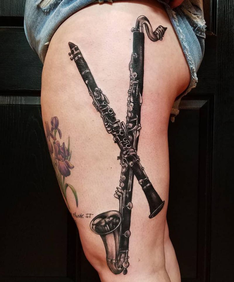 30 Unique Clarinet Tattoos You Must Love