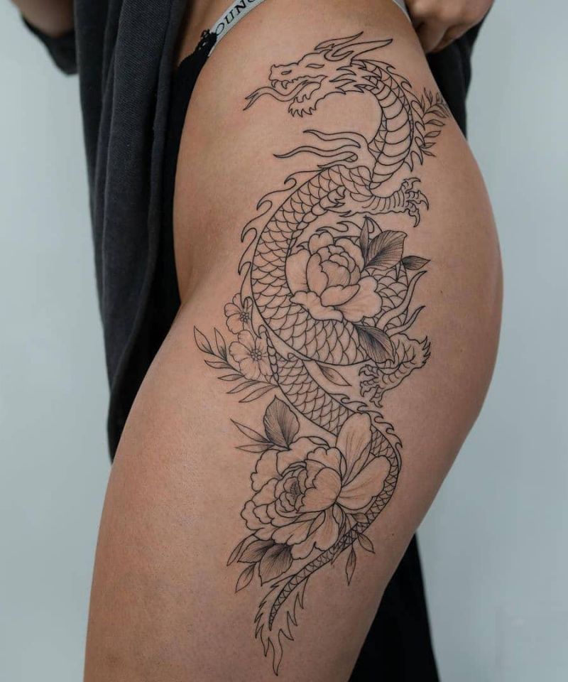 30 Pretty Dragon Tattoos You Must Love