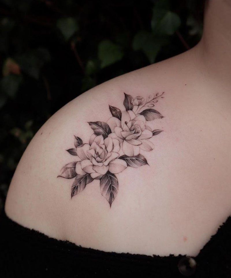 30 Unique Gardenia Tattoos You Must Love