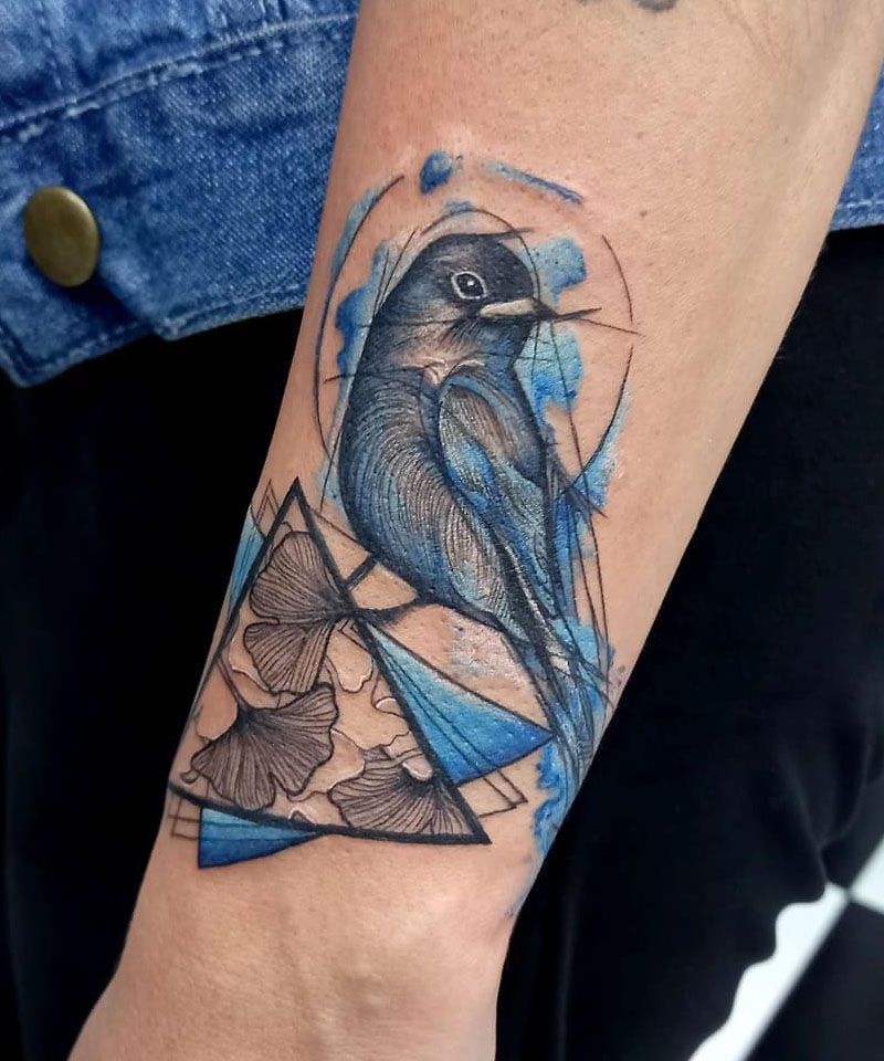 30 Unique Geometric Bird Tattoos You Can Copy