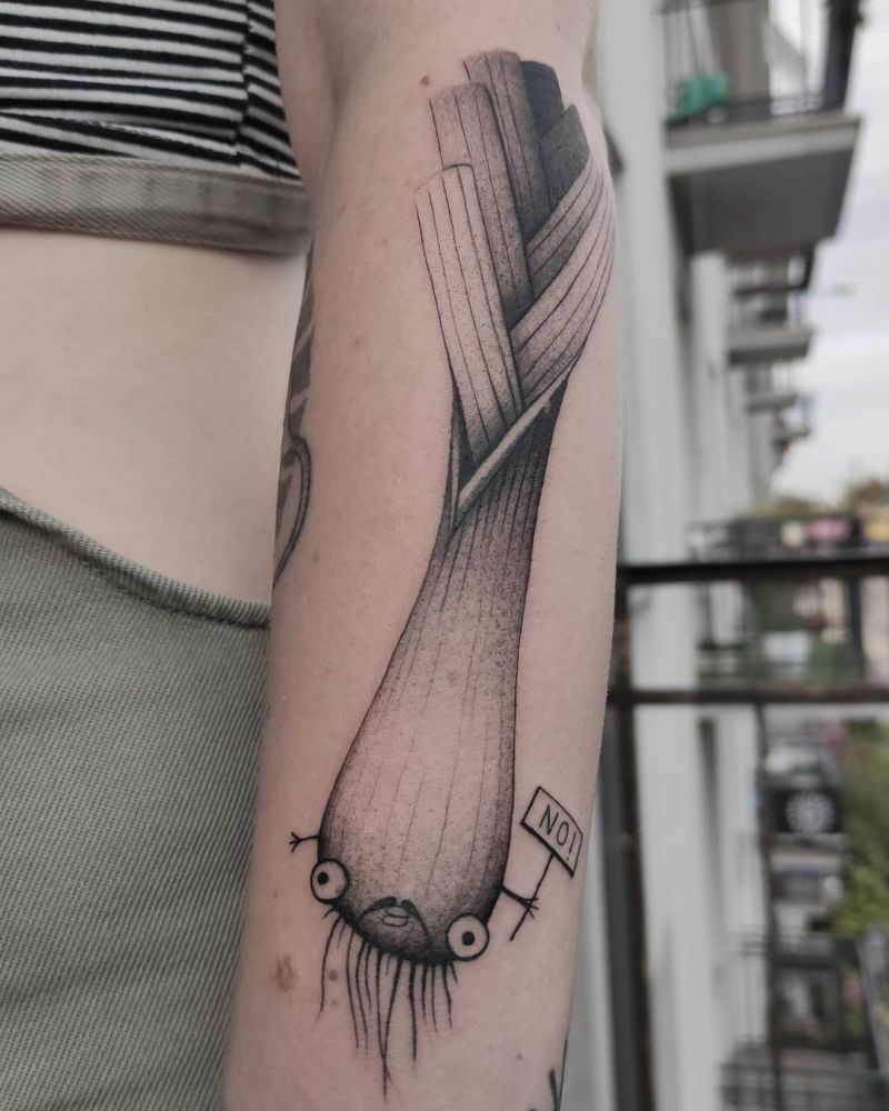 30 Unique Leek Tattoos You Can Copy