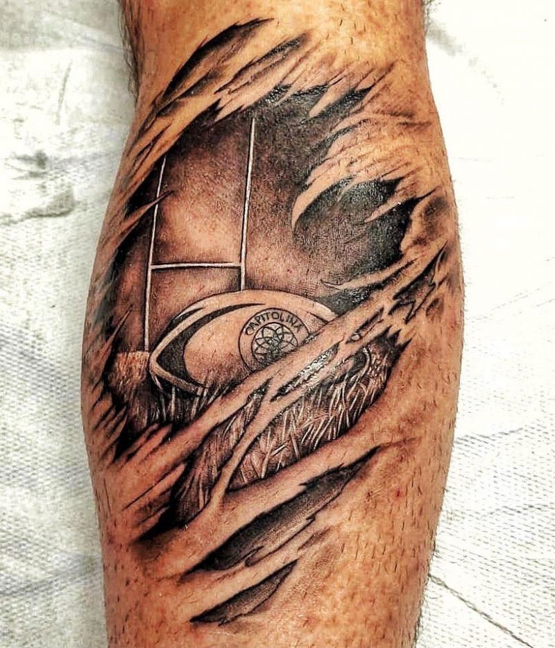 30 Pretty Rugby Tattoos You Will Love