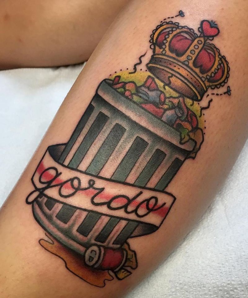 30 Unique Trash Can Tattoos You Must Love