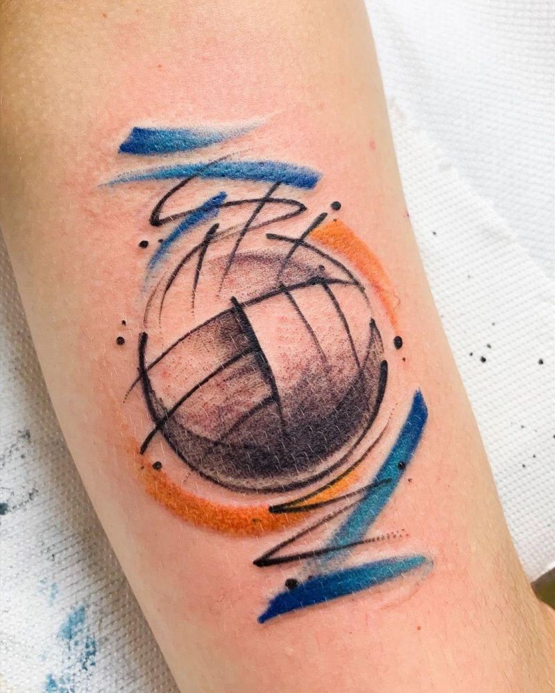 30 Pretty Volleyball Tattoos You Will Love