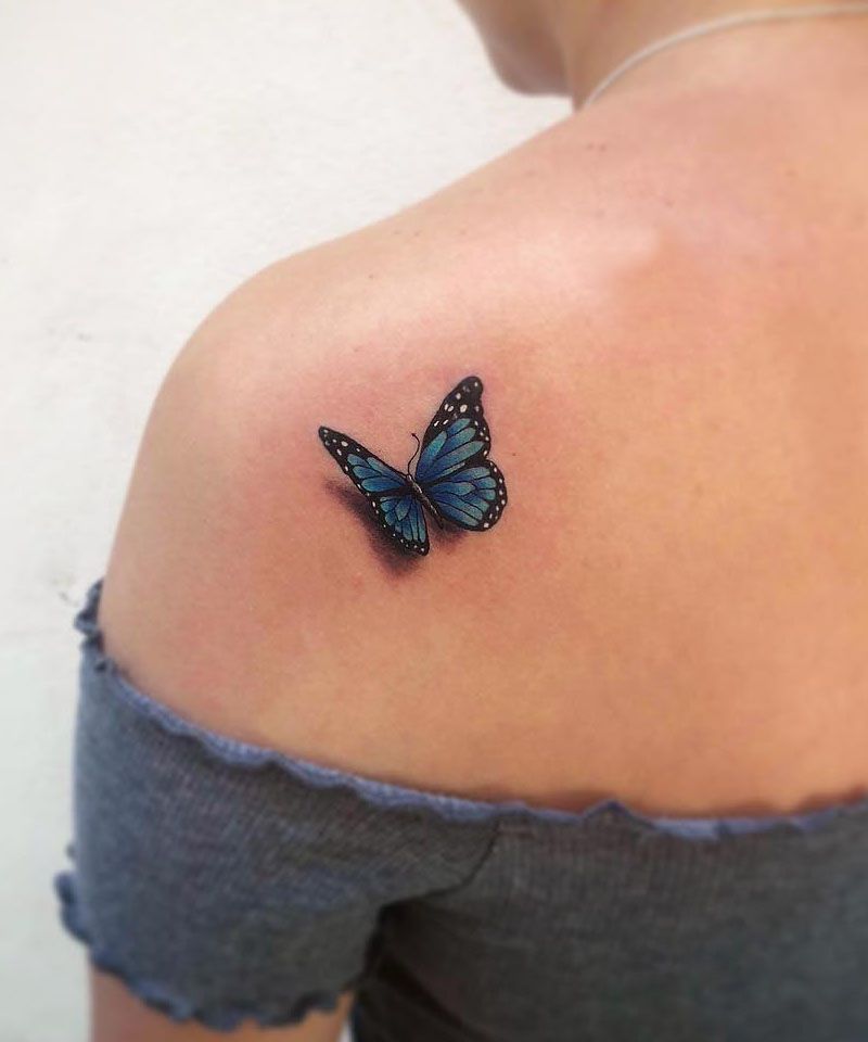 30 Pretty 3D Butterfly Tattoos You Will Love