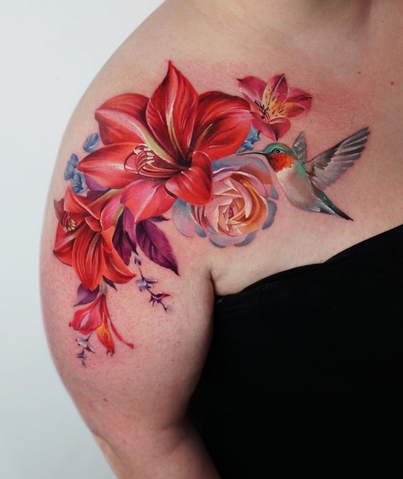 30 Pretty Amaryllis Tattoos You Will Love